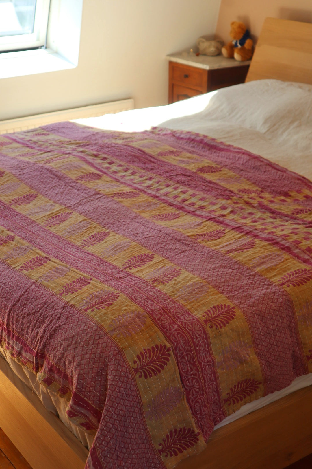 Reversible kantha blanket NO.7