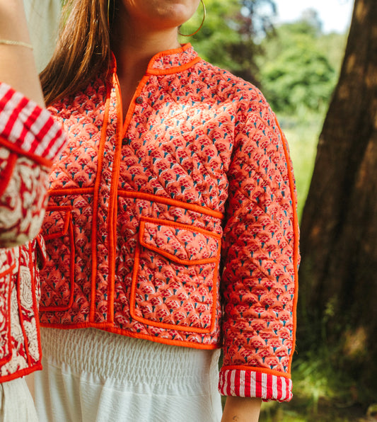 Block print jacket NO.1